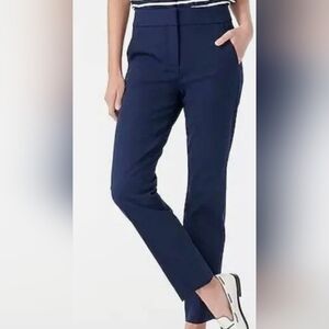 J.Crew Remi Navy Blue Straight-Leg Pants – Size 10 (Re-Imagined)